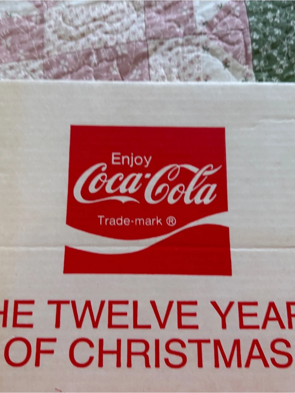 Coca-Cola Holiday Pin Tribute Display in Red and Gold